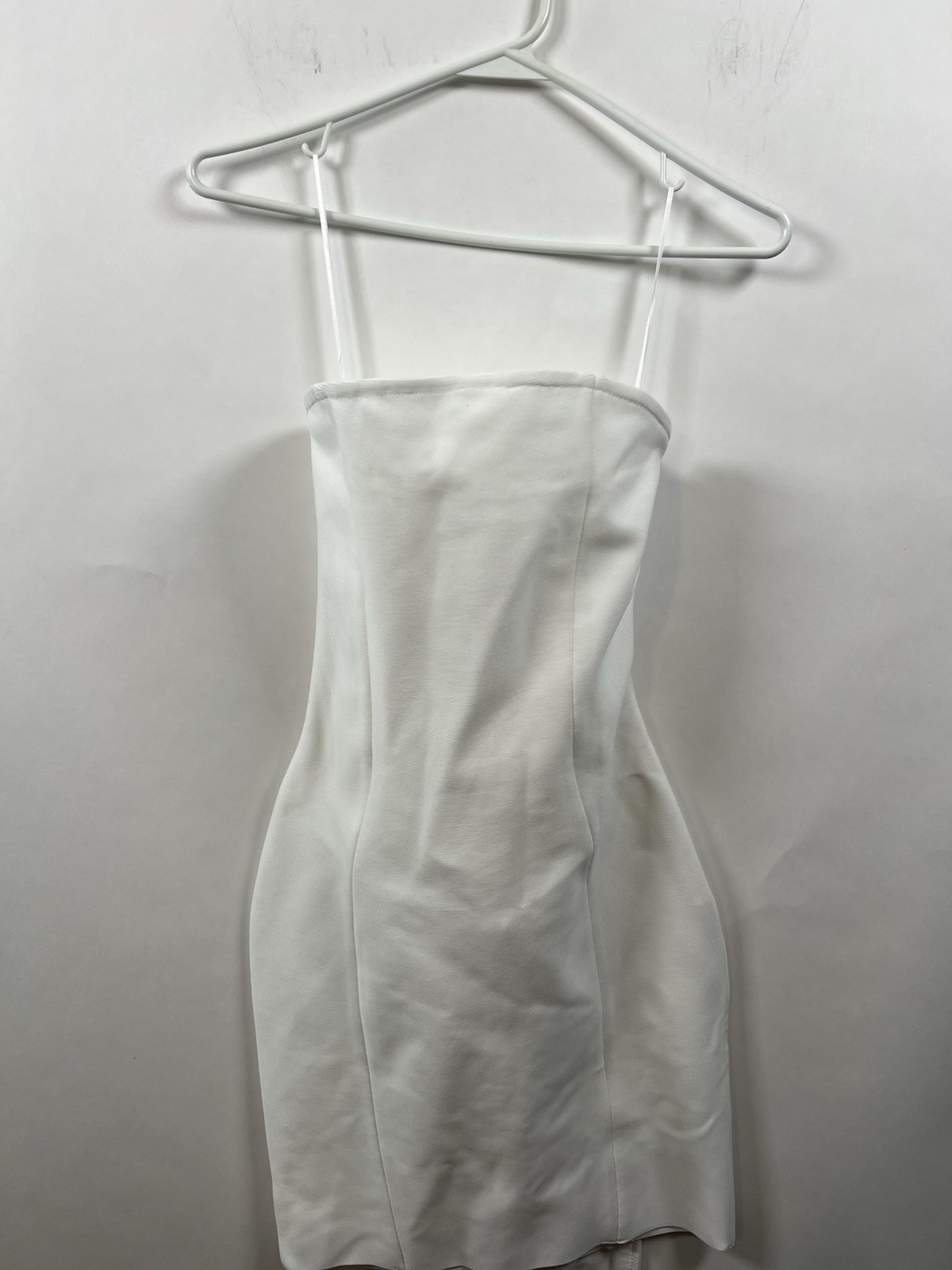 Big Bow Cocktail Party Dress With Puff Sleeve, White Bridal Shower Dress