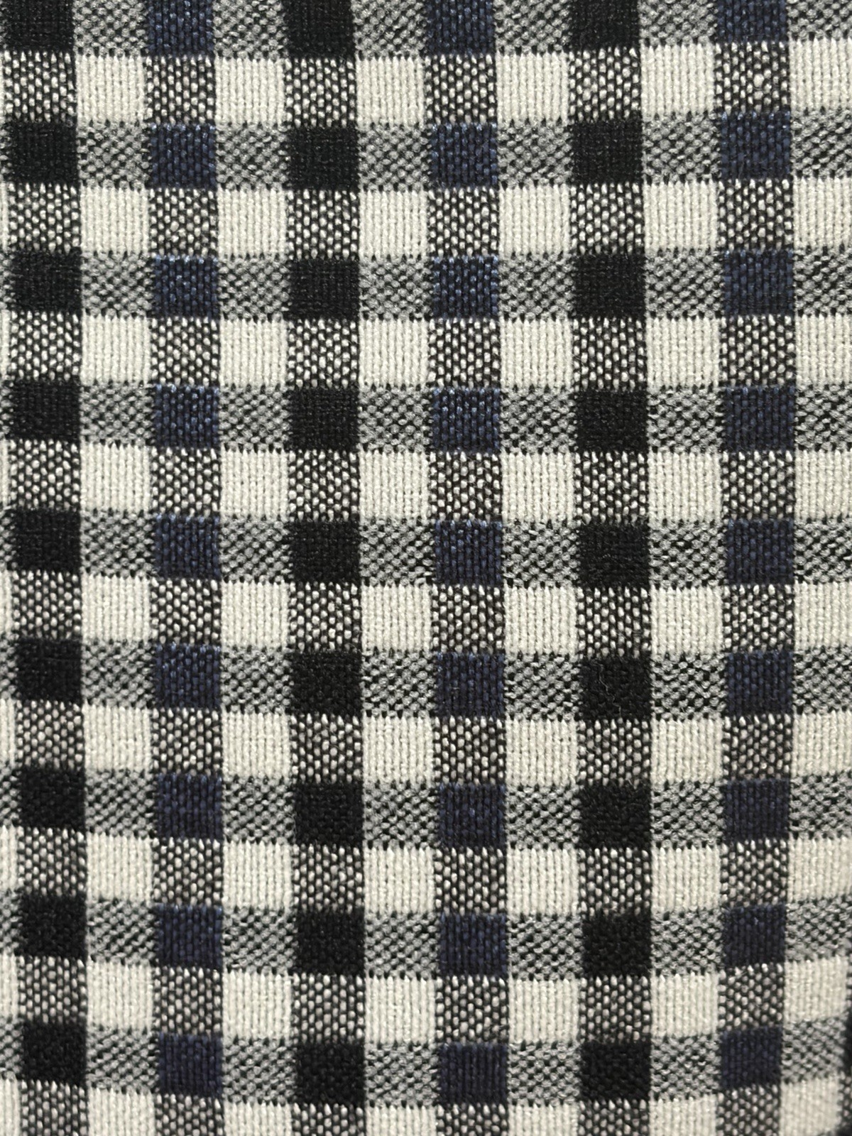 Calvin Klein NWT size 12 Gingham Puff Sleeve Sheath Dress Blue Black White
