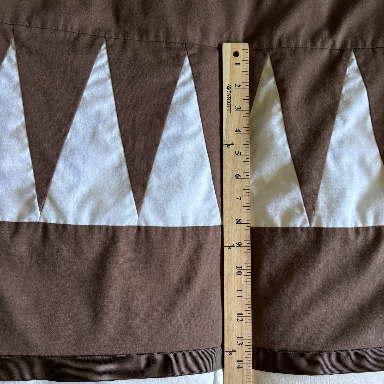 Unique Patchwork Boho Prairie Folk Western Dress Neutral Earthy Peasant Large