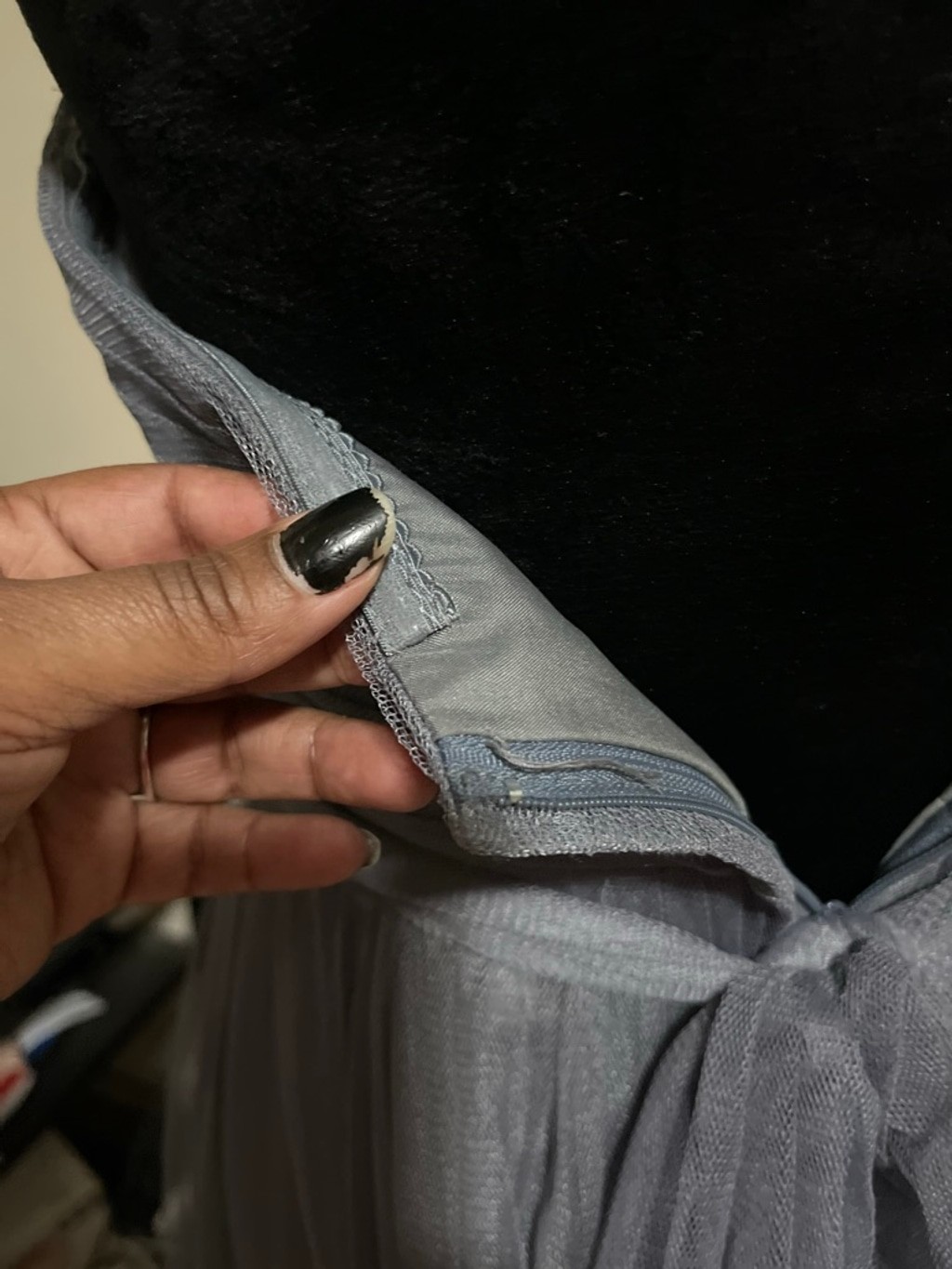 Jenny Yoo Collection Gray Strapless Dress Size 2
