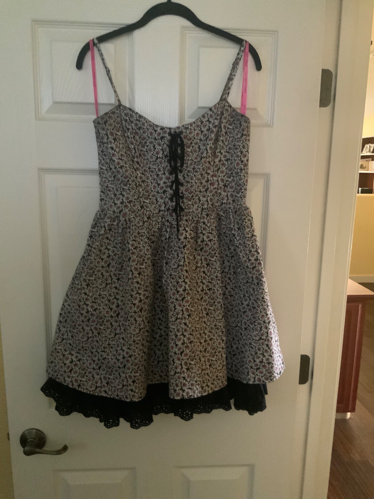 Betsy Johnson floral corset dress vintage Y2K, punk/Whimsygoth