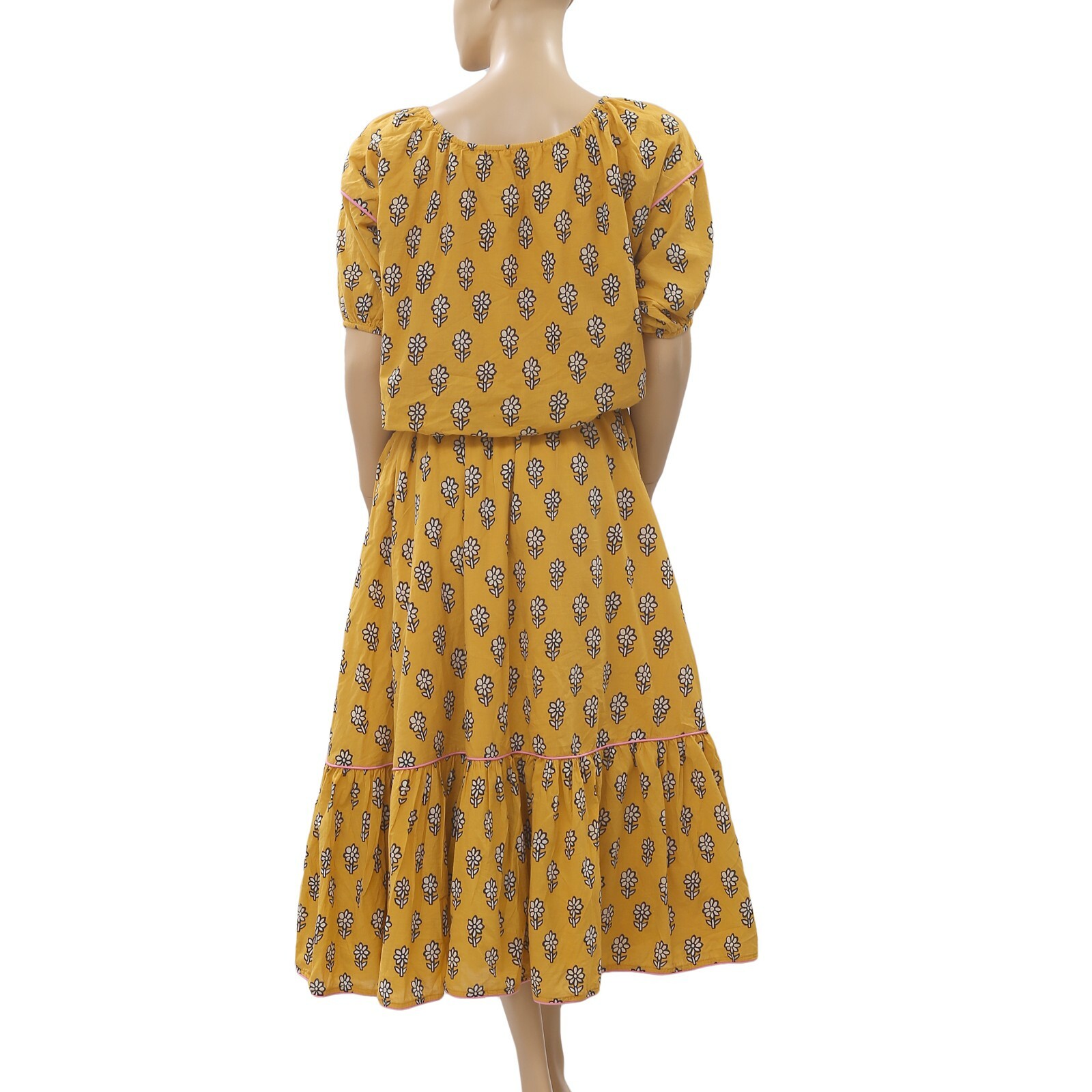 Rhode Resort Frida Printed Midi Dress Floral Off The Shoulder Vacation M 231156