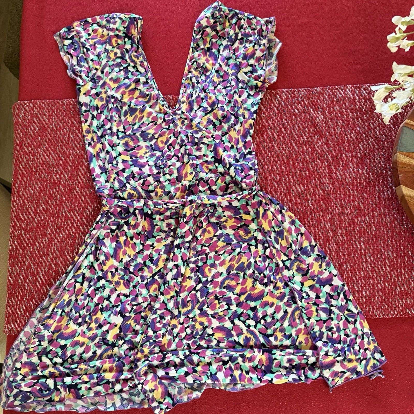 Wicked Weasel Mayflower Rainbow Leopard 5184 Dress