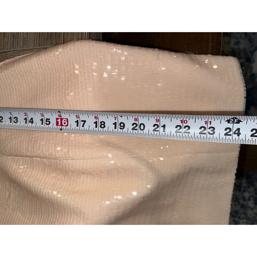A.L.C. Strapless Sequin Mini Dress Champagne Cocktail Party