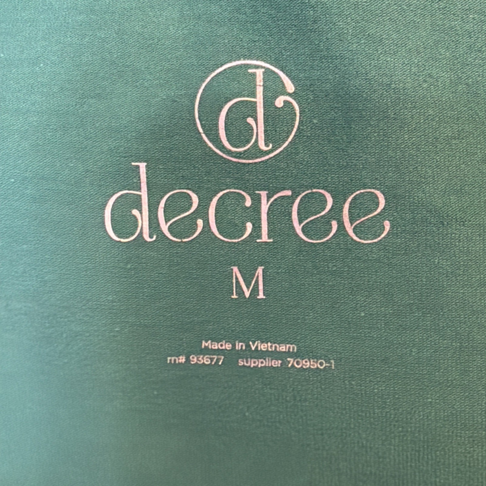 DECREE size M DRESS Lace Off Shoulder Neck Short Sleeves “Bayou” GREEN NWT $42