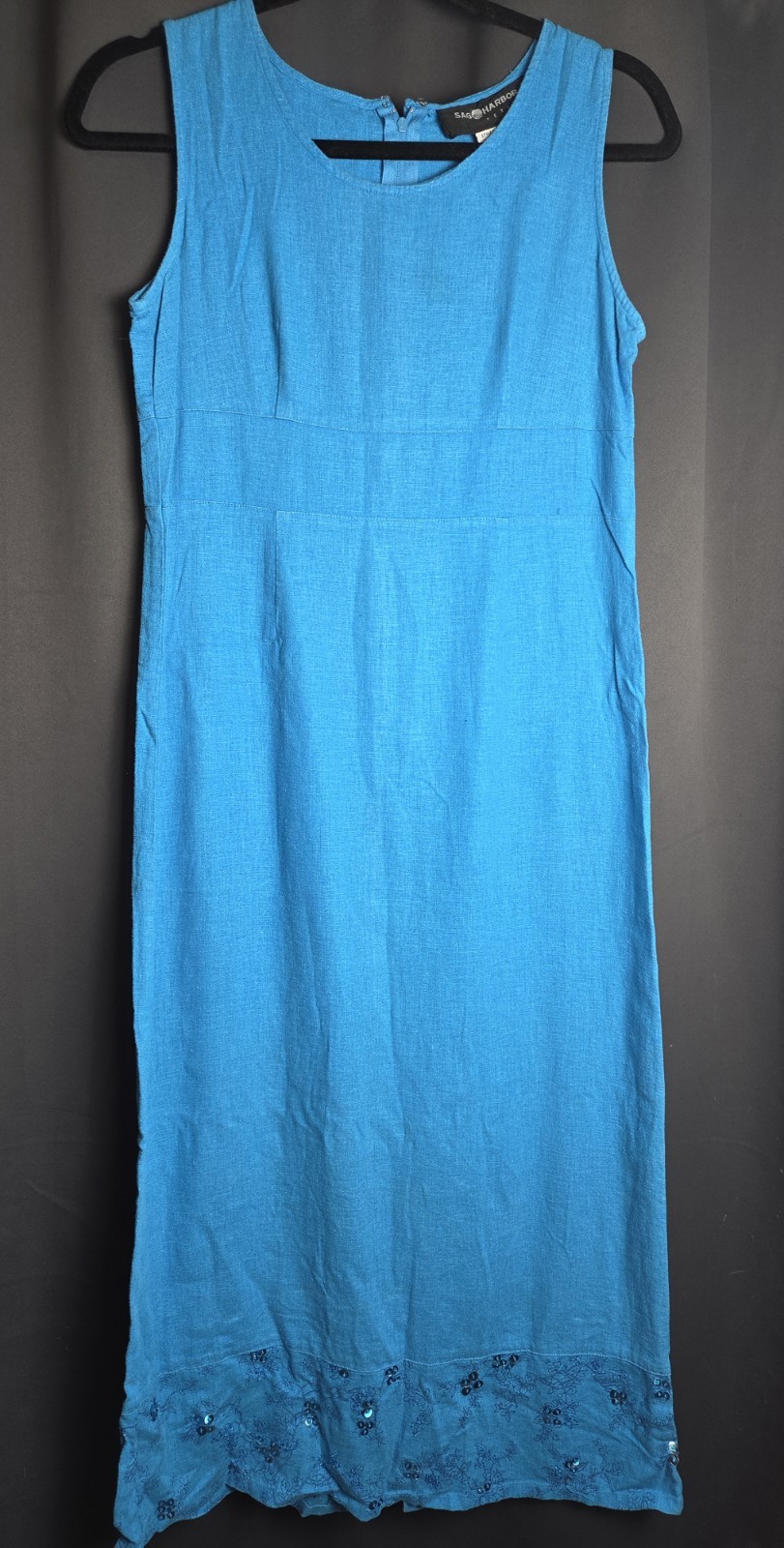 Sag Harbor Blue Petite Full Length Dress Sz 4P