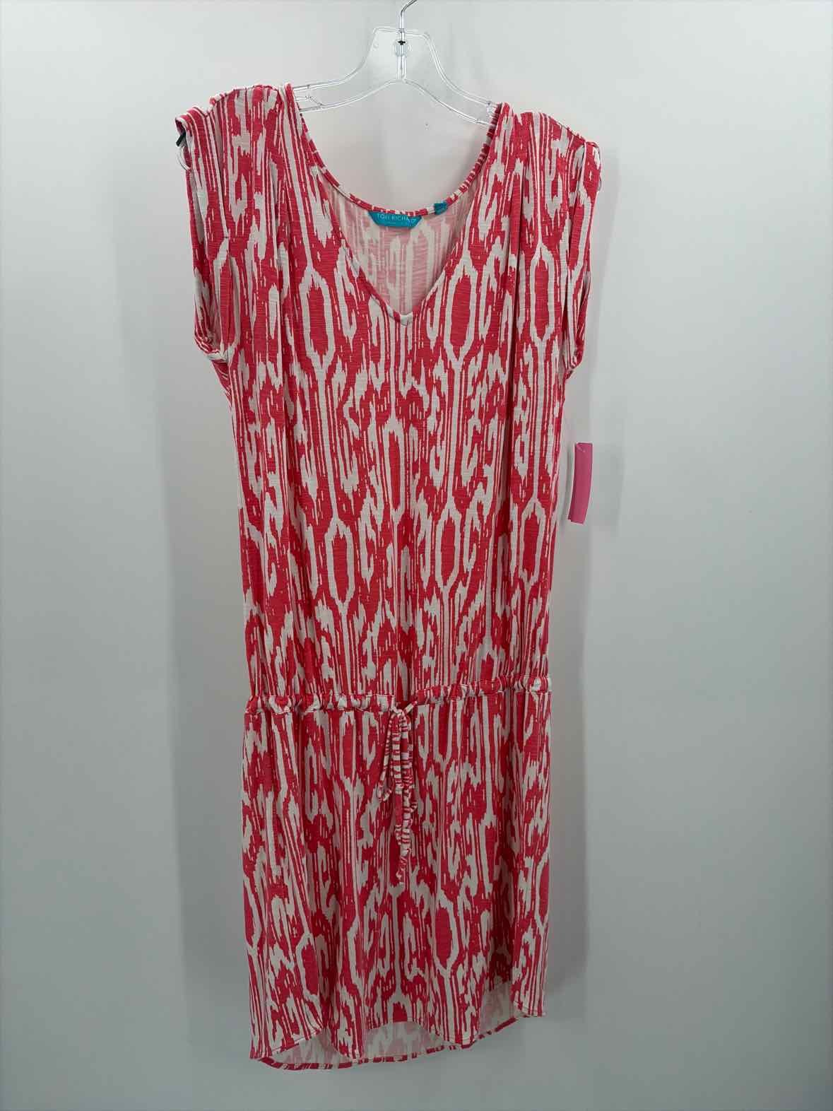 Pre-Owned Tori Richards Pink Size Medium Midi Sleeveless Dress