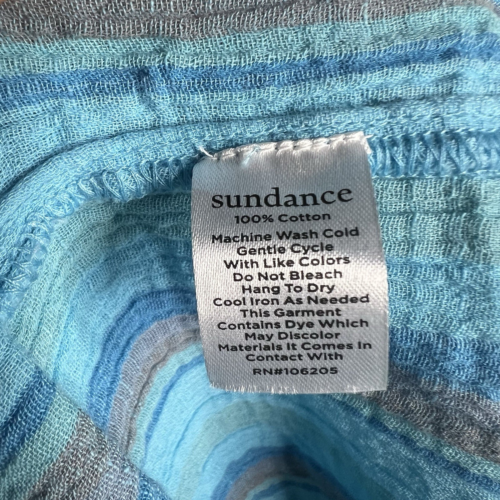 Sundance Adley Blue Striped Knee Length Dress