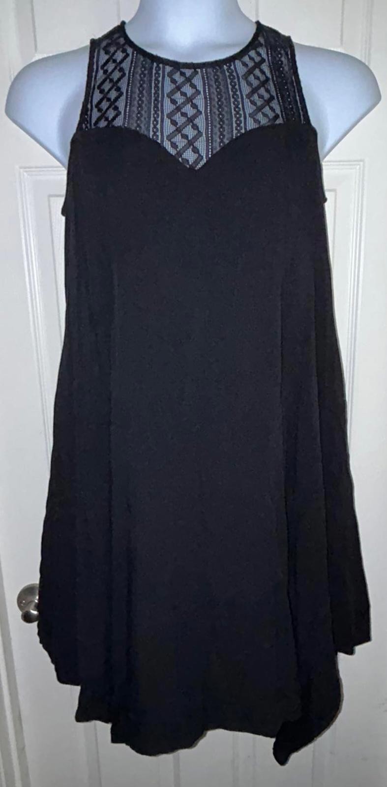 Torrid Dress Black Trapeze Sz 0