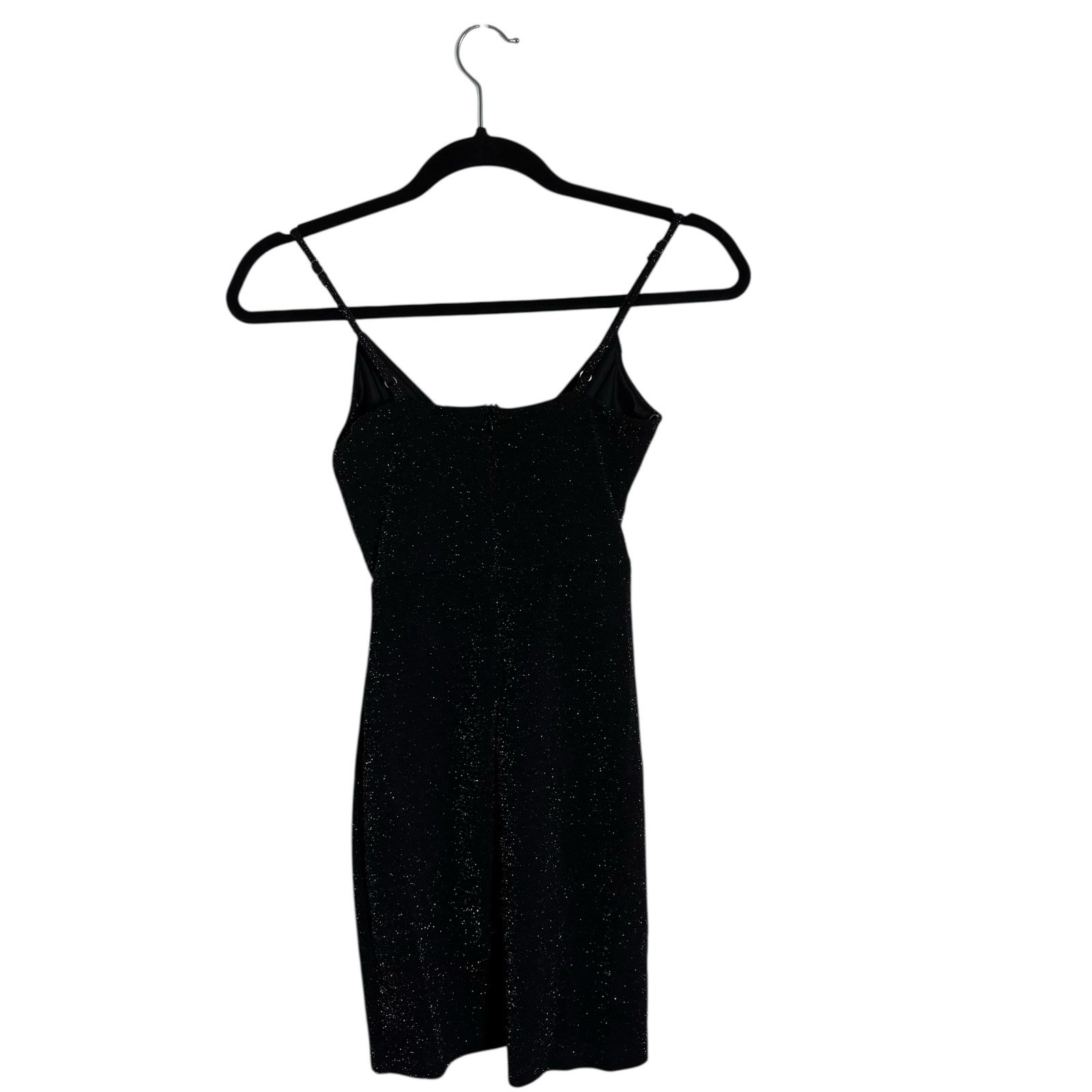 Altar’d State Black Metallic Sleeveless Mini Dress Size XXS Glam Sexy Holiday
