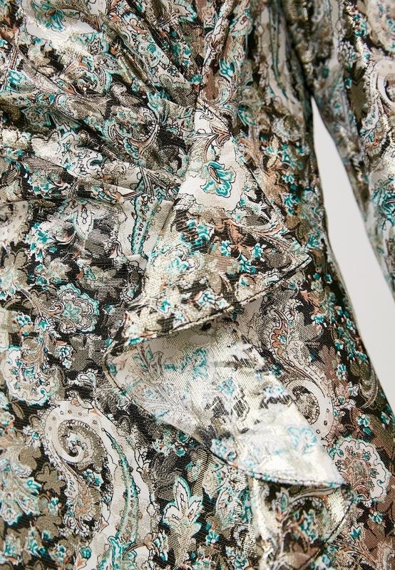 Sandro Paris Ultra-lightweight, original, luxurious dress with a paisley pattern