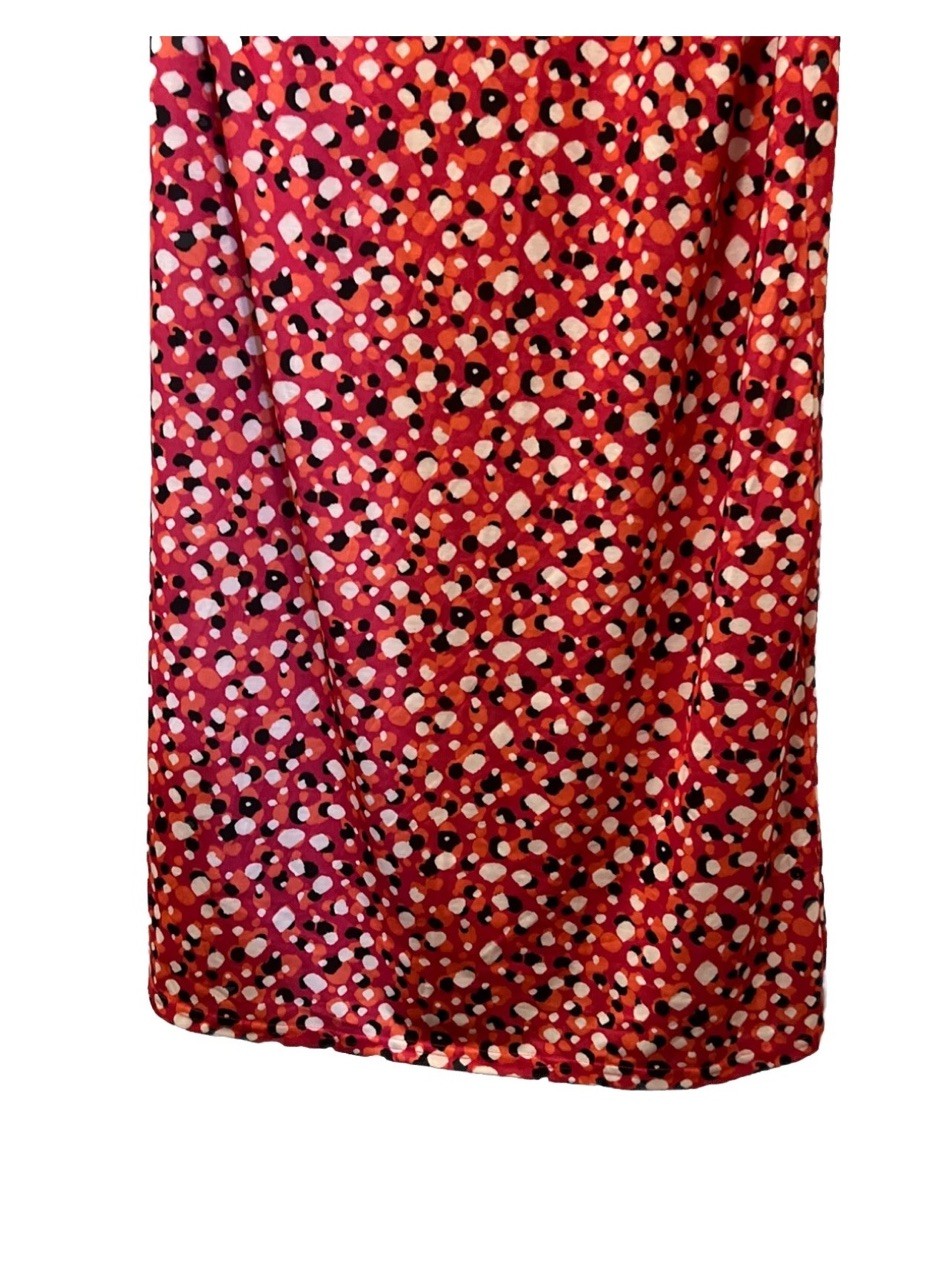 West Loop Size M Long Dress Multi Dot Mix Print Color Sun Dress, New