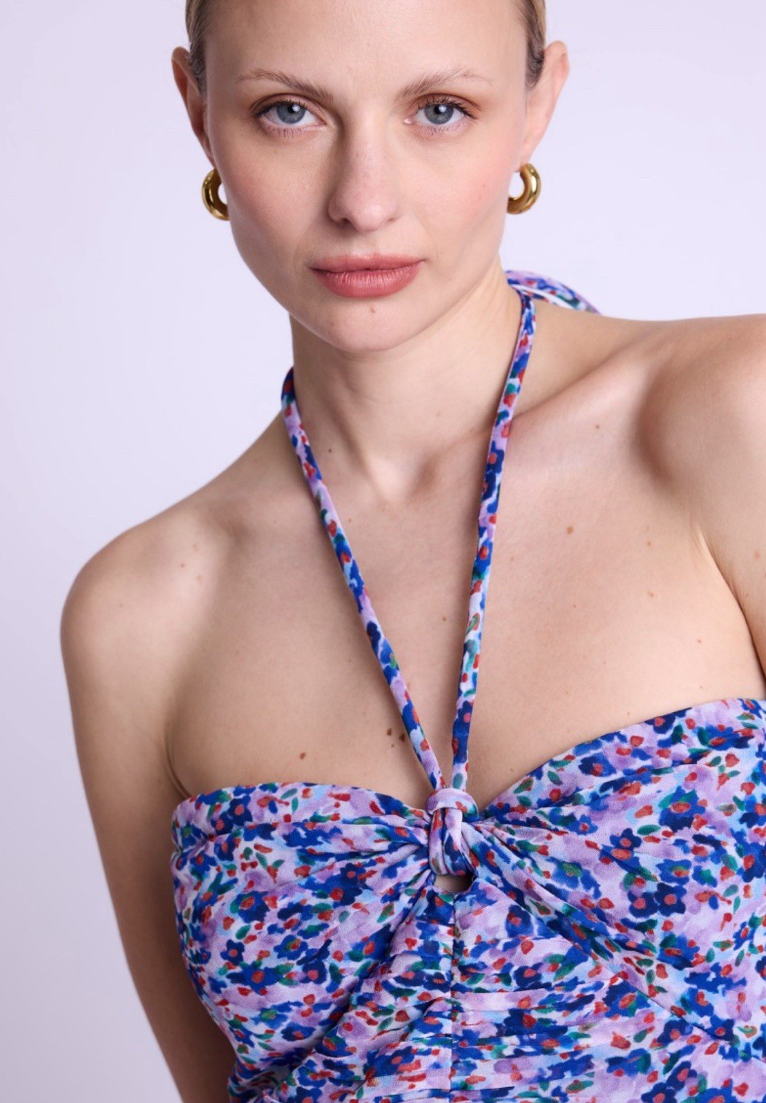 BERENICE Romila Printed Flowing Maxi Dress BNWT 36/S $299