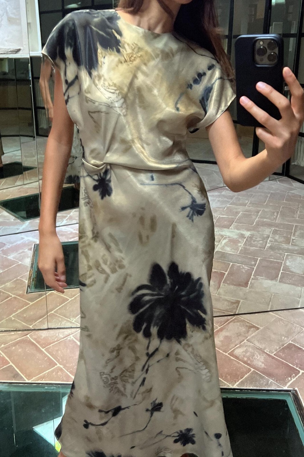 NWT_ZARA WOMAN SATIN EFFECT MIDI DRESS FW24 9112/226_SIZE XS-L