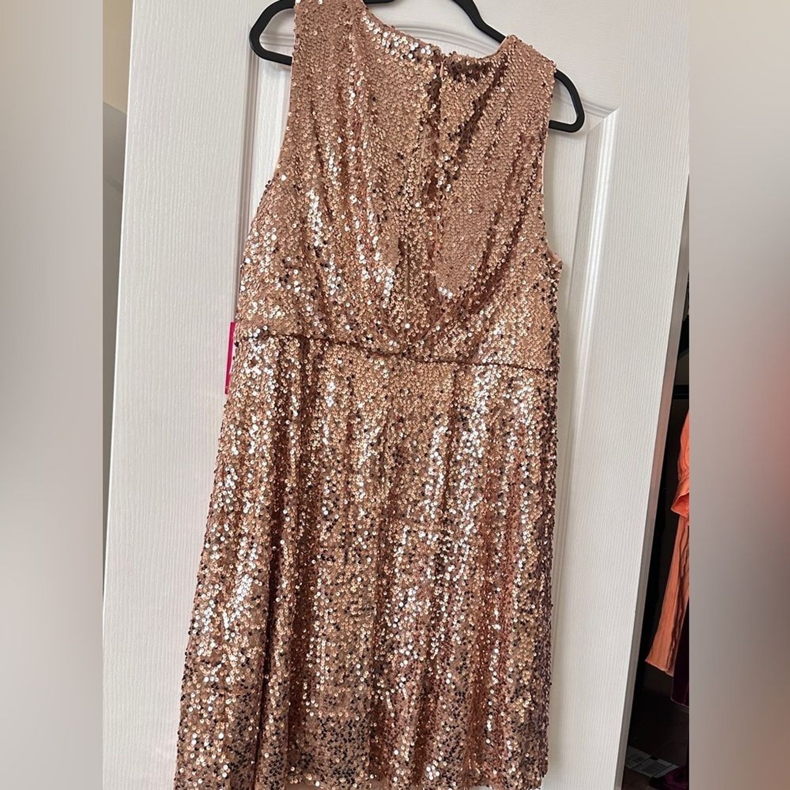 Vince Camuto Dress Copper Sequin, 14W and 16W