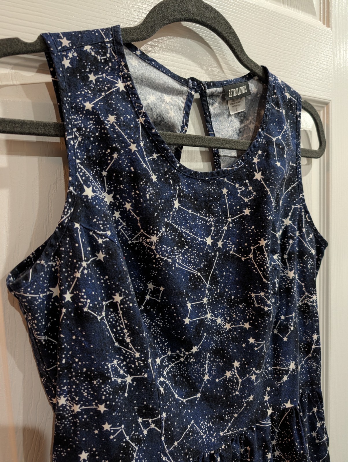 Retrolicious Constellation Celestial Dress Large Stars Galaxy Retro USA Glows!