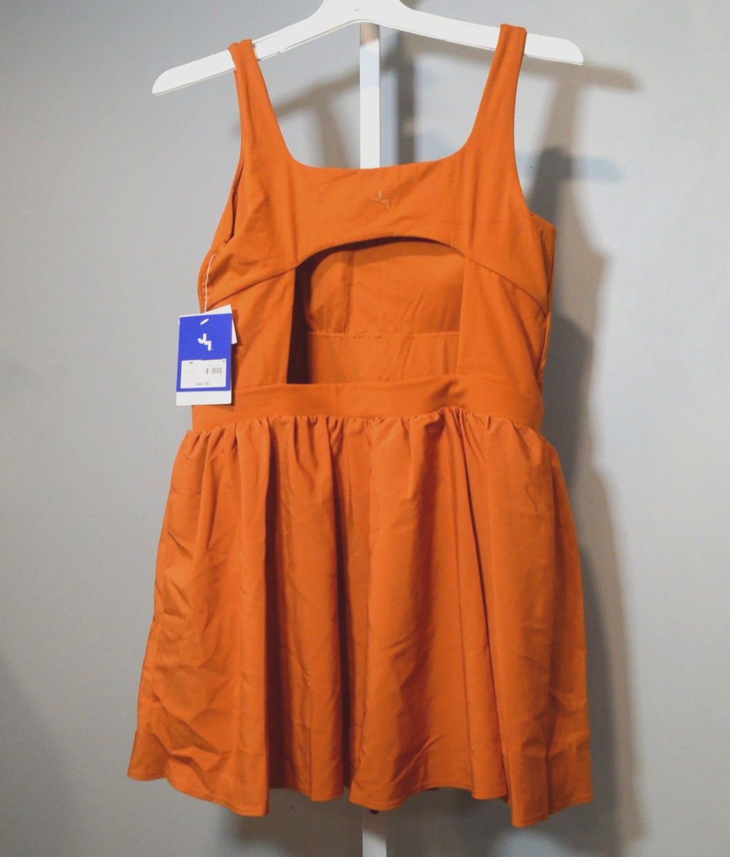 NWT JoyLab Size M Copper 1-Piece Activewear Dress w/Built-in Shorts & Pockets