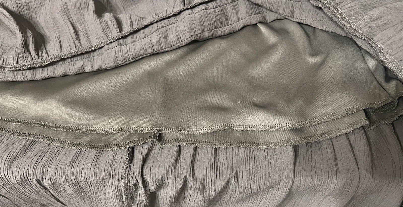 Max + Ash XL Olive Ruched Lined Midi/Maxi Dress Scoop Neck Puff Sleeve New NWT