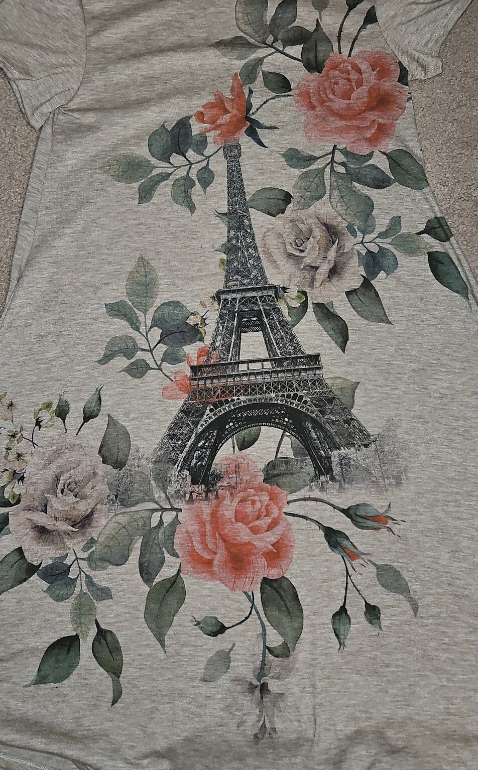 SJS Paris Eiffle Tower Short Sleeve Dress Small