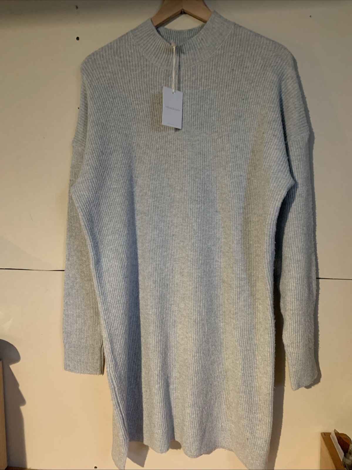 Thread & Supply Large Sweater Dress Heather Grey