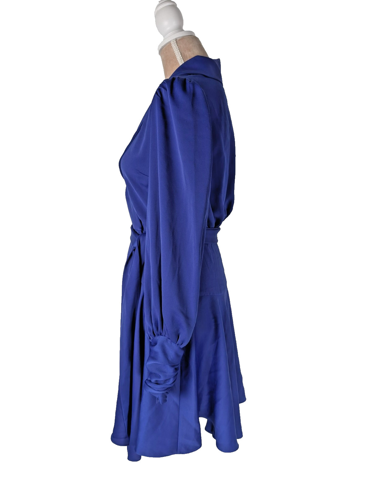 Alexia Admor Phoebe Wrap Dress Lapis Blue Size 4 Elegant Classic Quiet Luxury