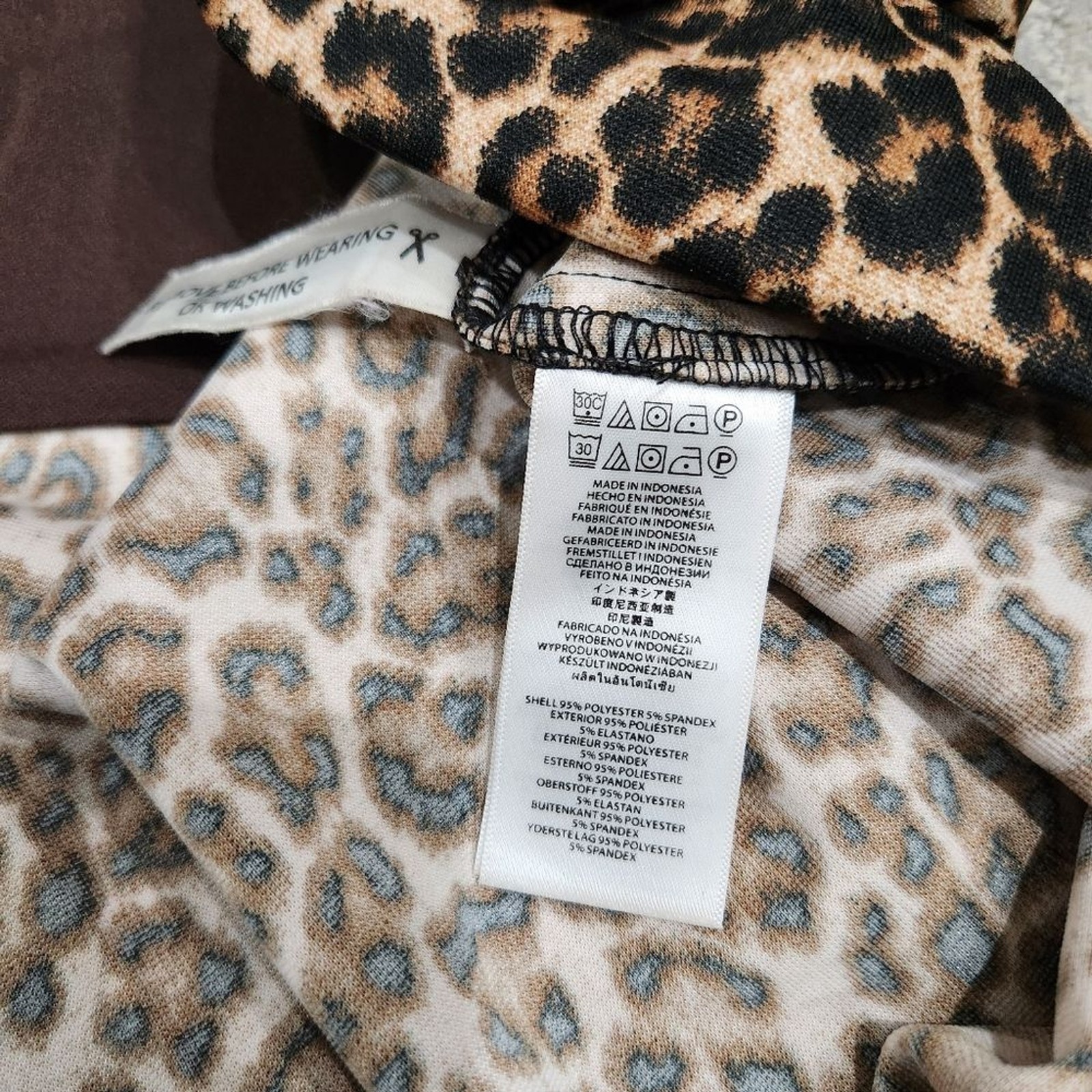 Michael Kors Leopard Print Neutral Sleeveless Knee Length Mini Dress 2