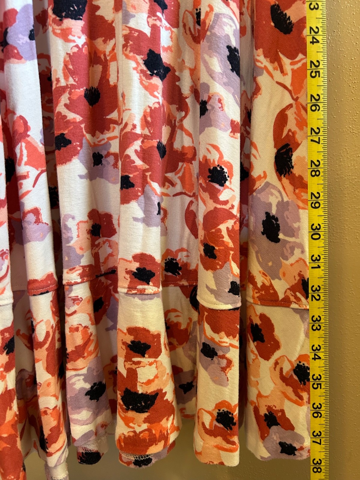Downeast Basics XS Floral V-Neck Short Sleeve Zip Fit & Flare Dress