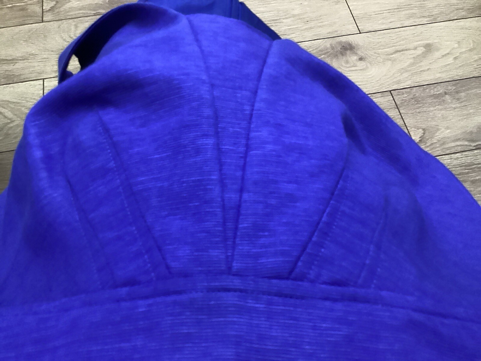 Hobbs Blue Cotton Dress Size 10 + Jacket Size 10 Short 39” Ec Away 30.4