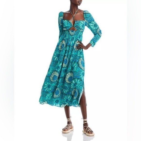 RHODE Phoenix Maxi Printed Dress size 0
