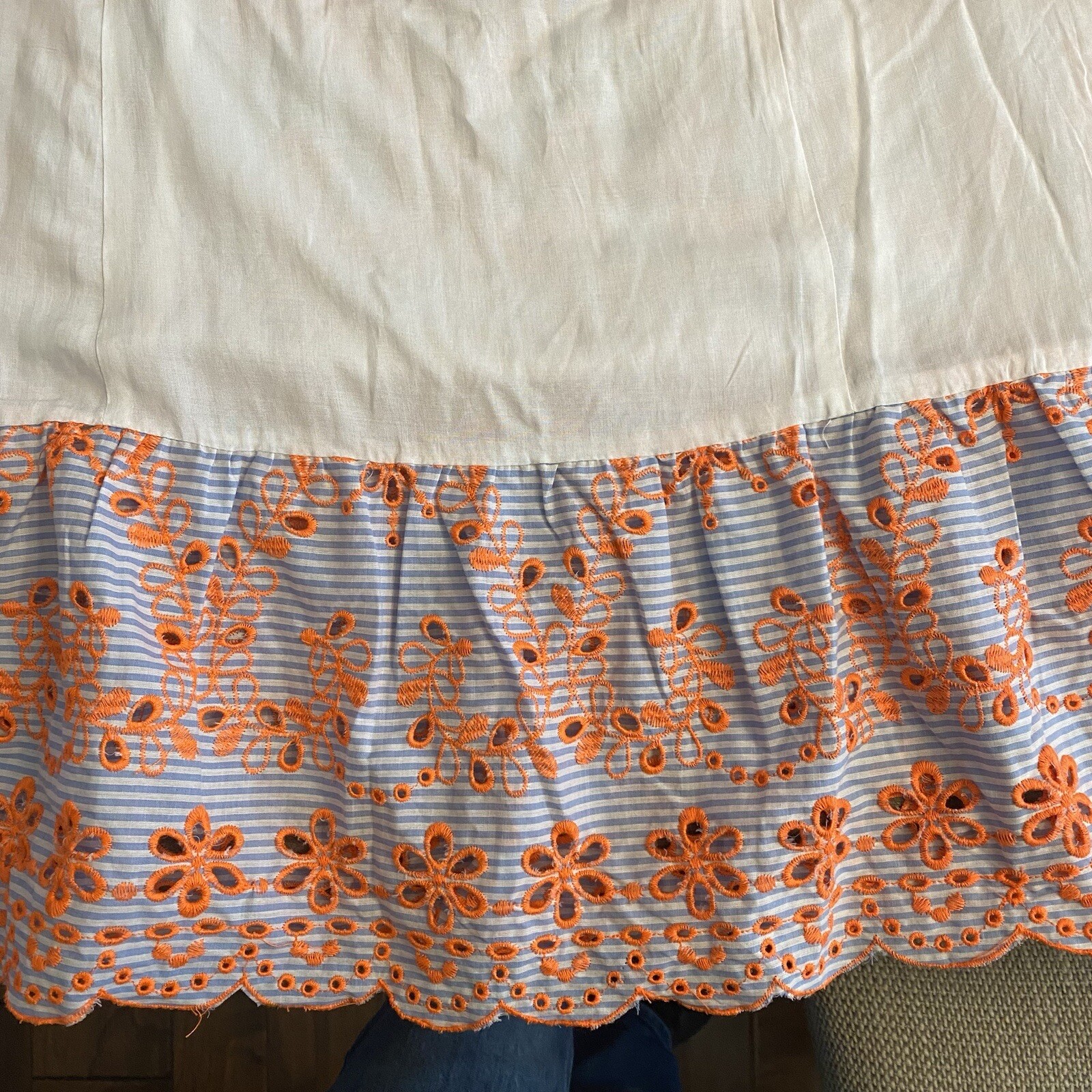 NWT Revolve Tularosa Jaslyn Embroidered Dress Blue and Orange Sz XS