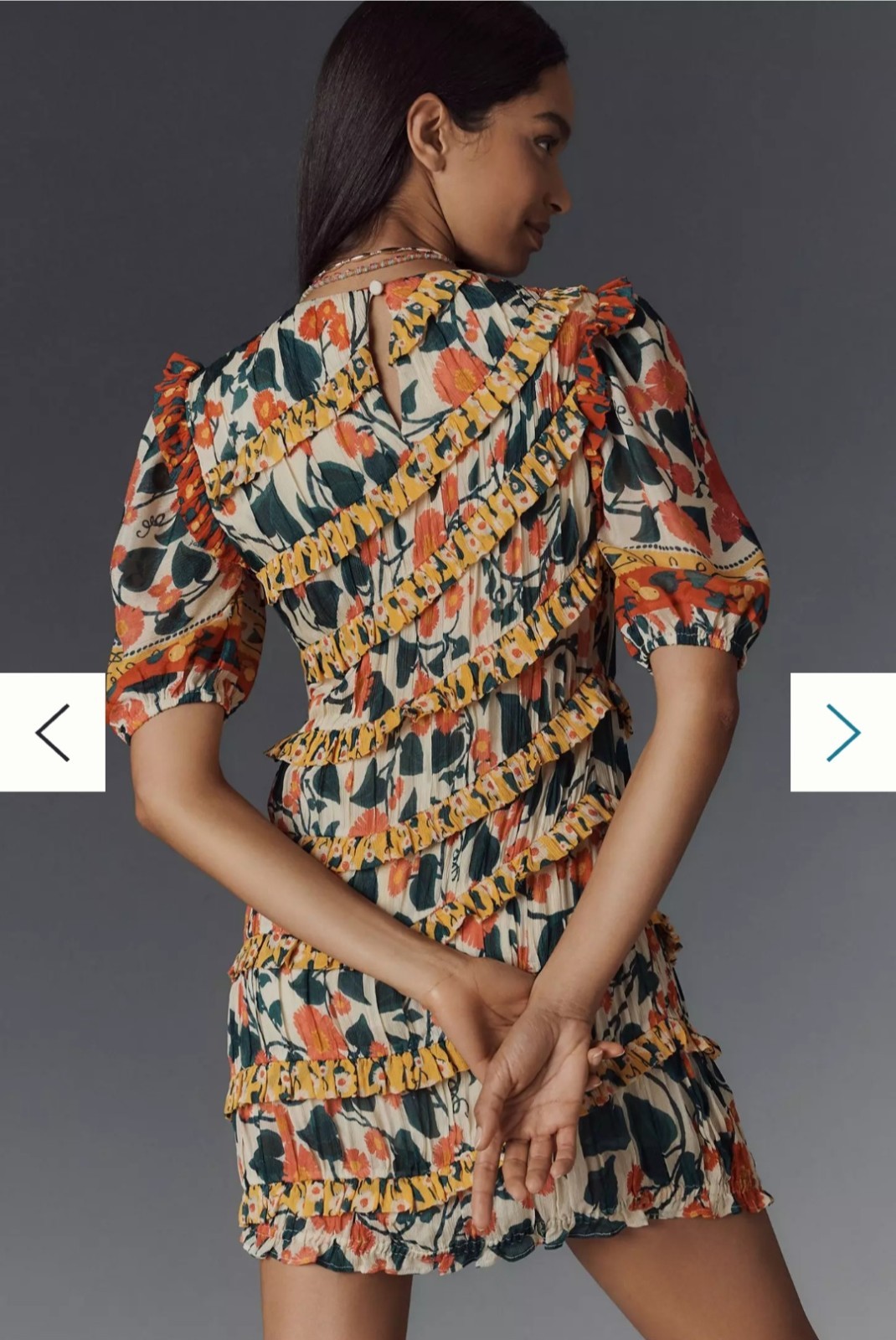 FARM Rio Puff Sleeve Fitted Mini Dress (originally $258)
