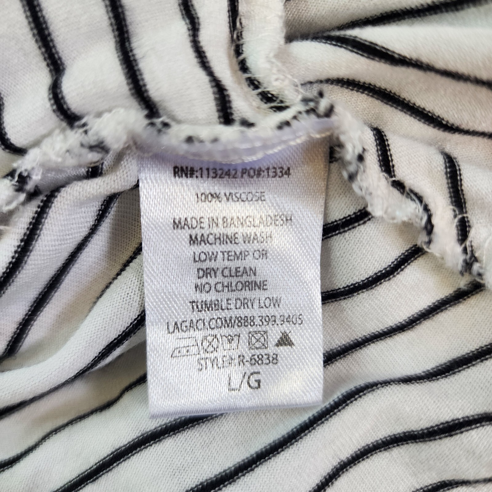 Lagaci Dress Large White black Pockets Beach Tank Coastal Coverup Boho Casual