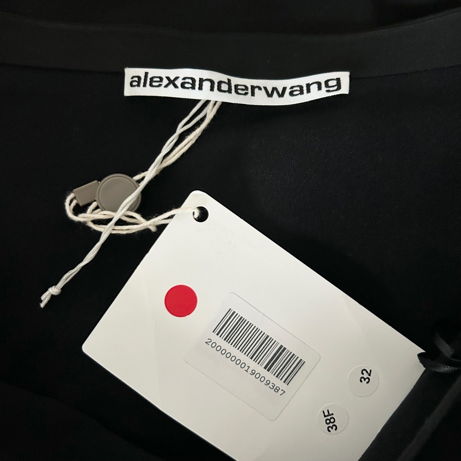 NEW Alexander Wang Black Off-The-Shoulder Bodycon Mini Dress 3/4 Sleeve Size XS