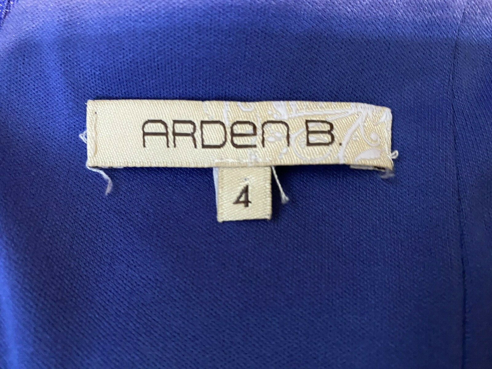 dress by ARDEN B, blue, size 4, 96% polyester 4 % spandex