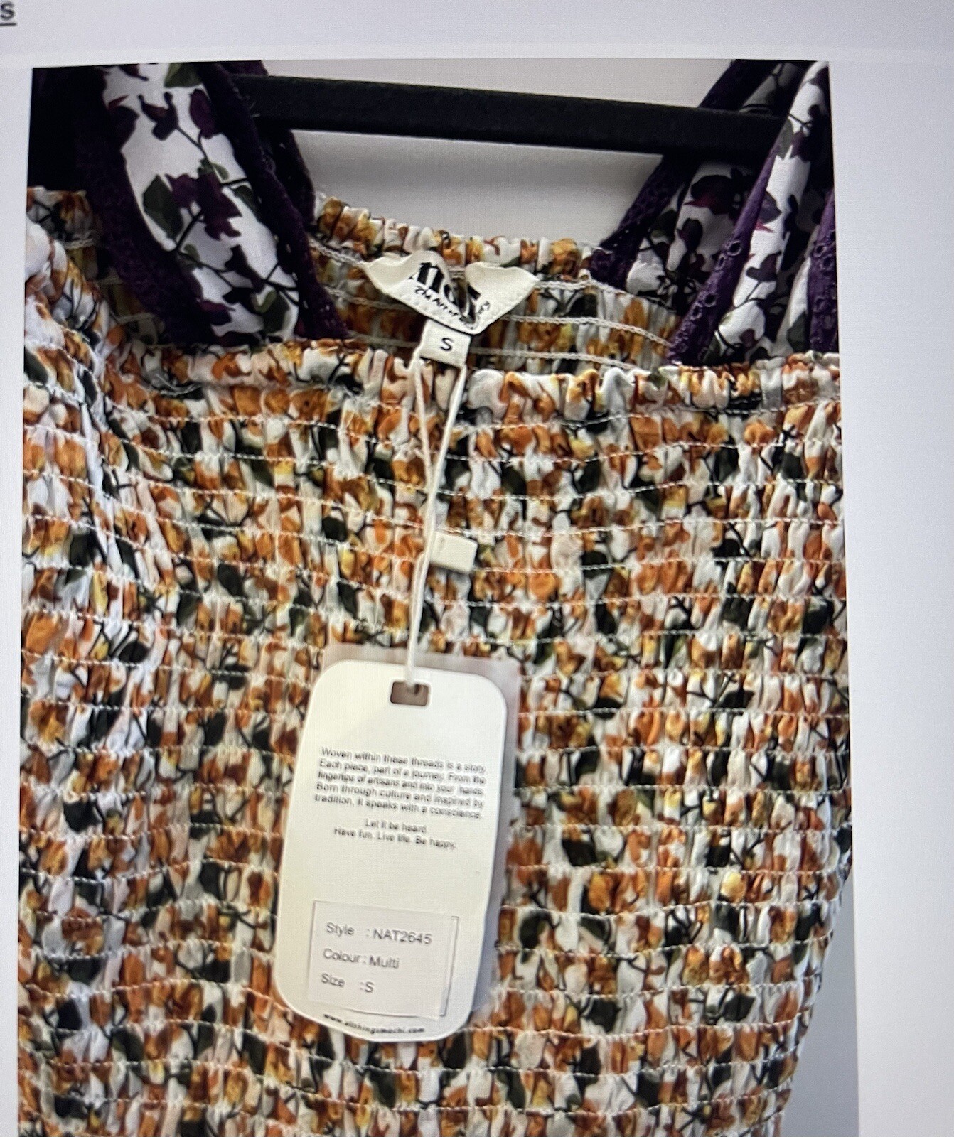 All Things Mochi S Tie Shoulder Dress NWT