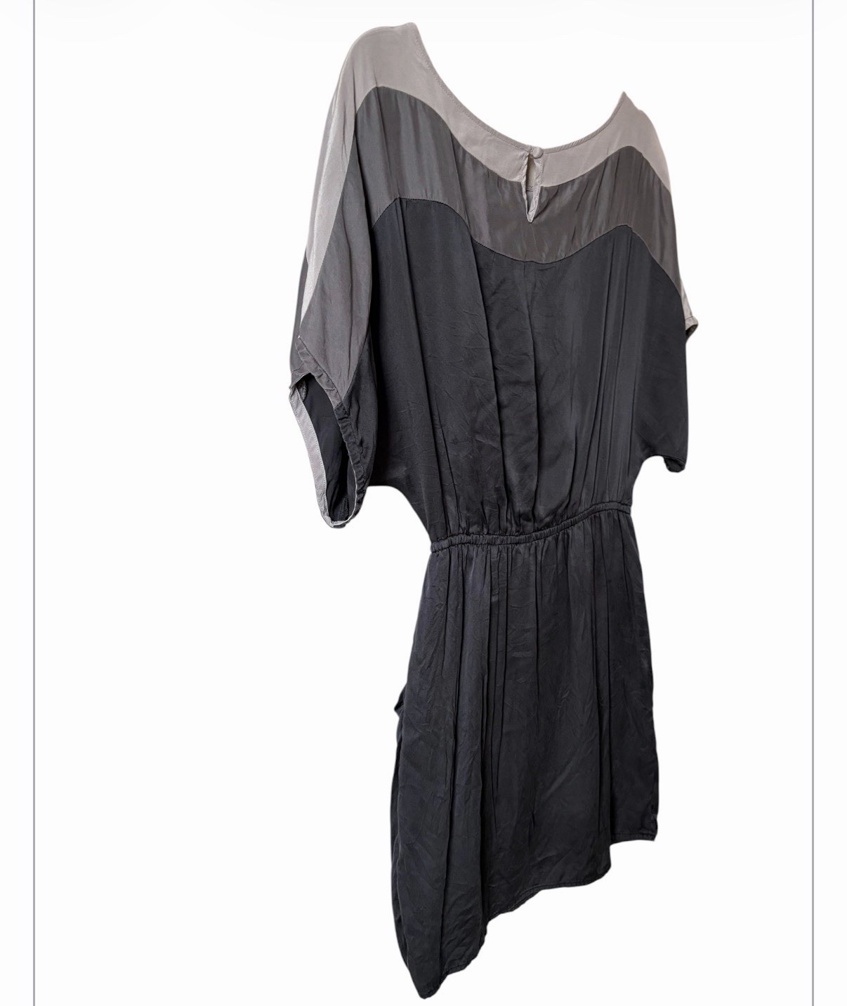 Ella Moss Gray & Black Colorblock Scoop Dress Size Small