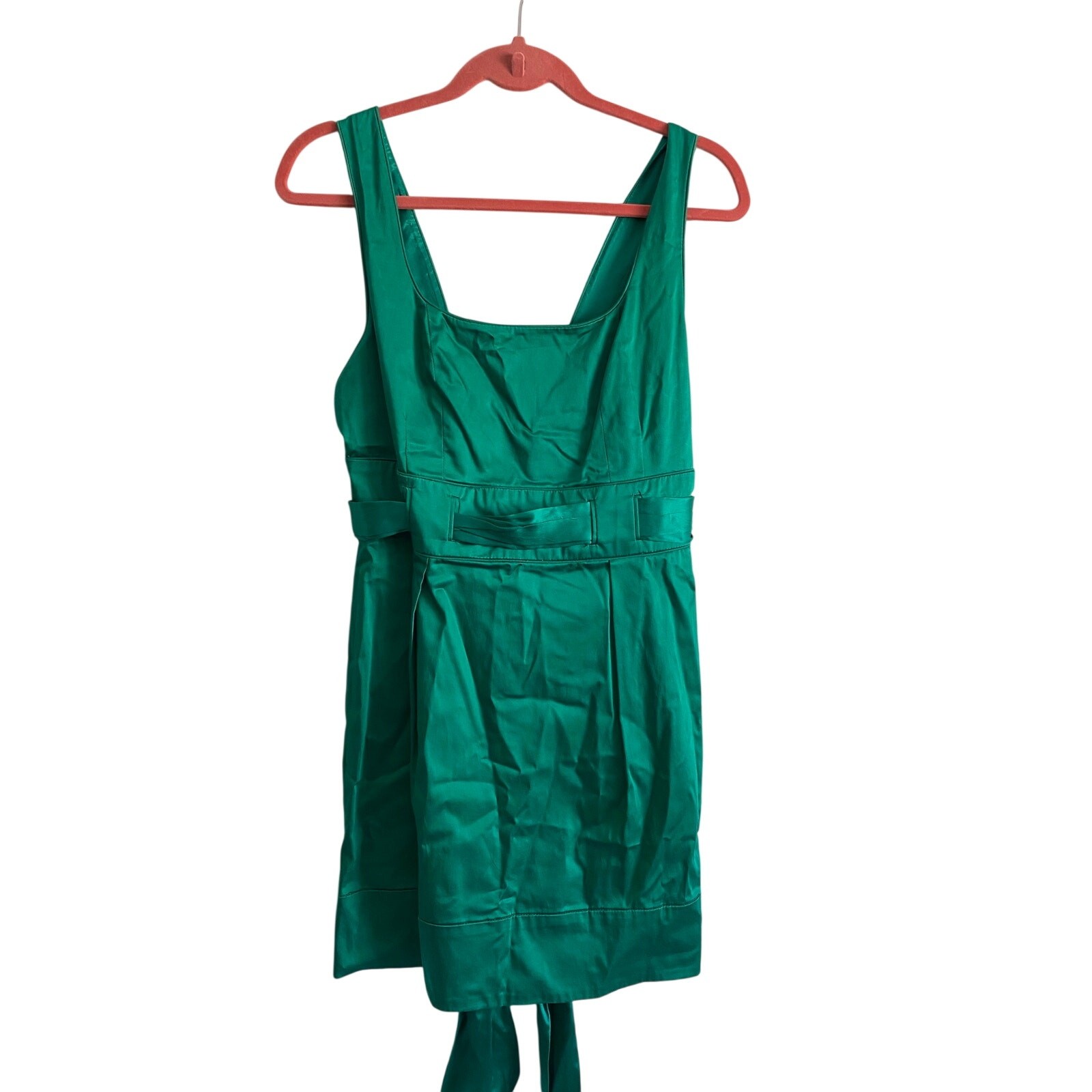 Satin Green Dress 6