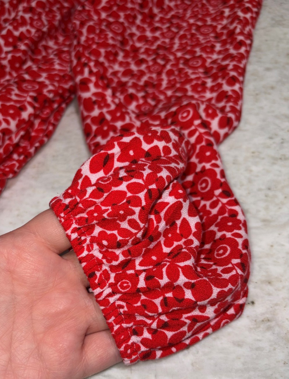 Boden Serena Floral Red & White Pattern US Size 6 Regular. Workwear, Casual Wear