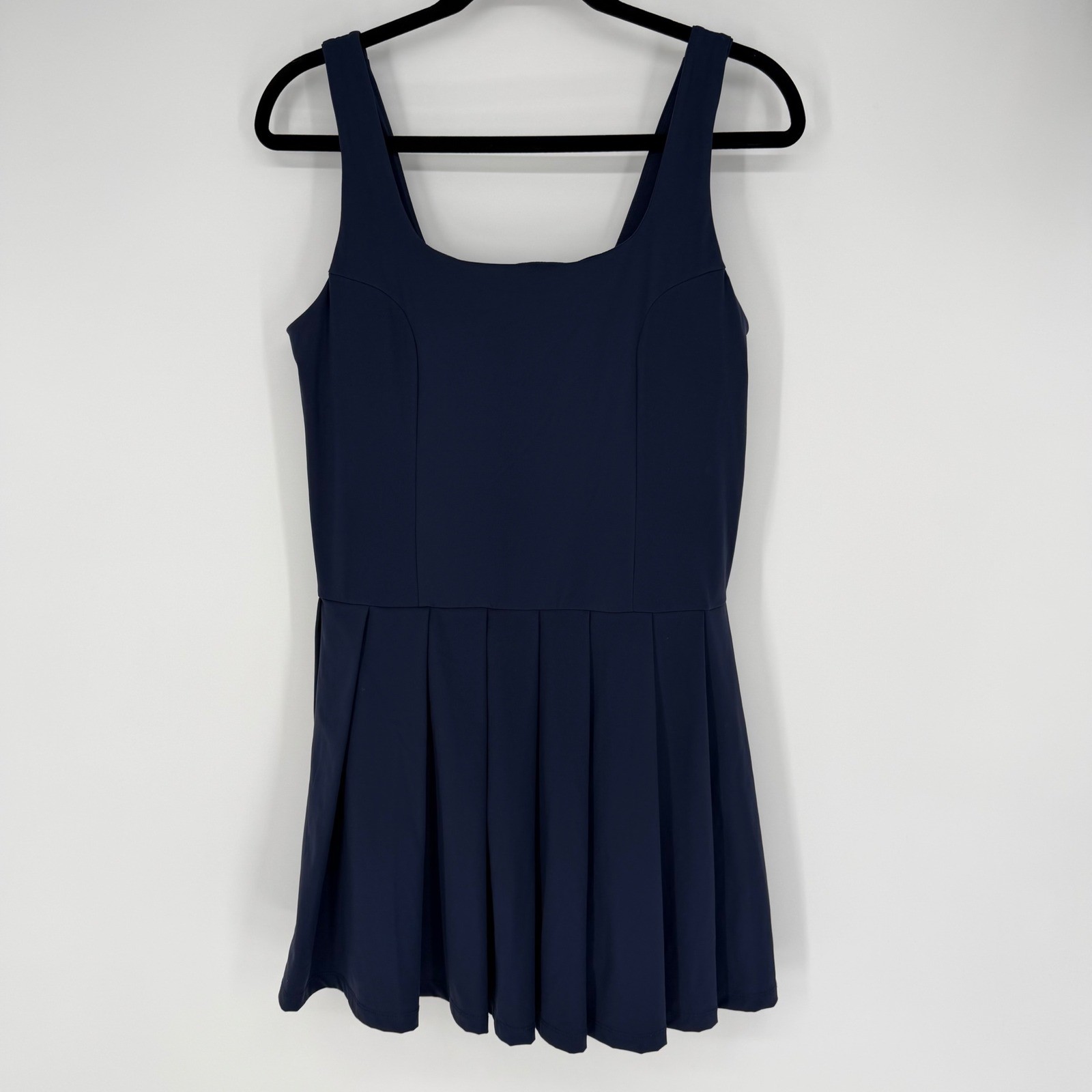THE UPSIDE THE COLETTE MINI TENNIS DRESS NAVY BLUE PLEATED SIZE 10 ACTIVEWEAR