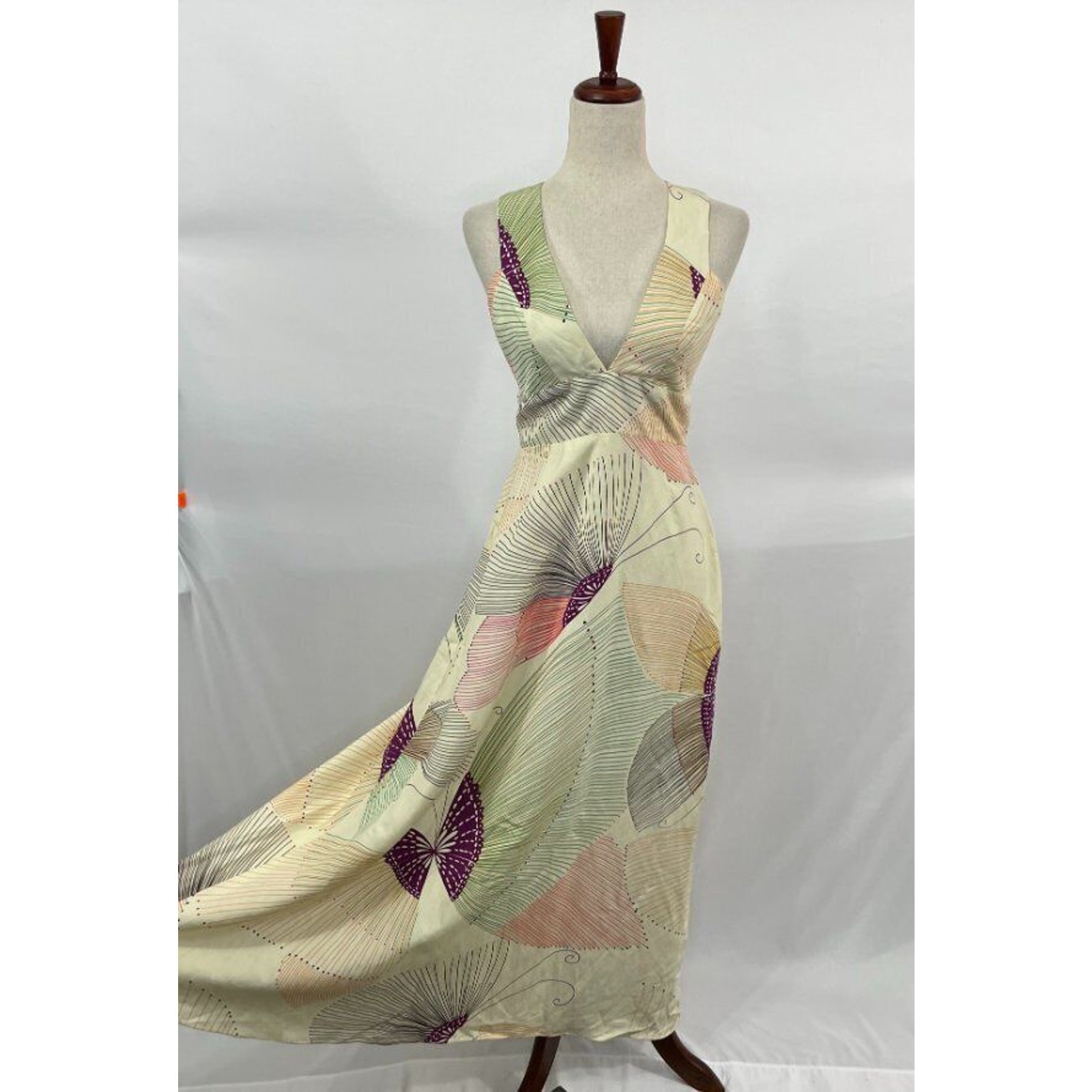 SALLY SMITH Sydney Australia Sz 10 6 US Butterfly Print A-Line Dress NWT