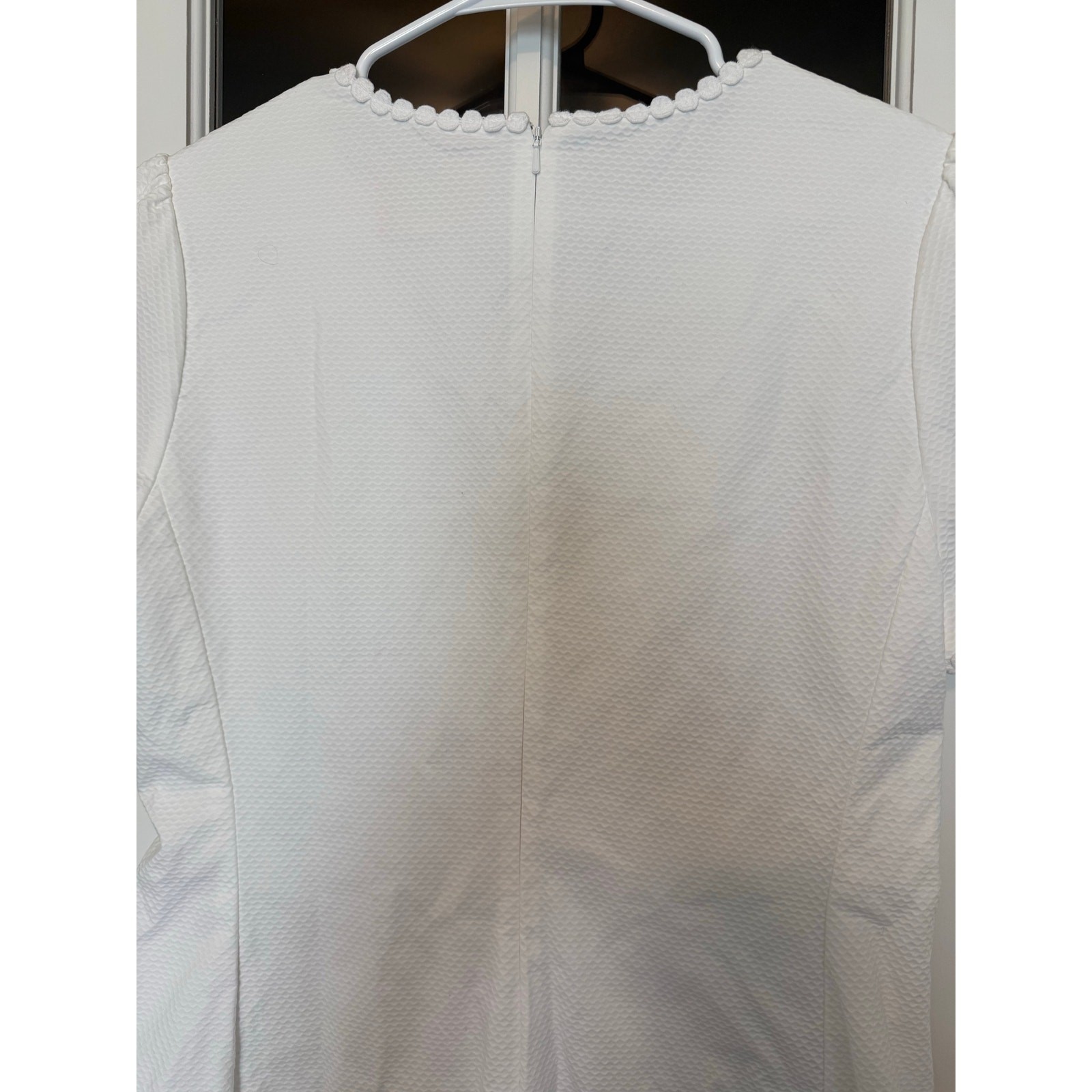 Lilly Pulitzer Maisie Stretch Piqué Shift Dress in Resort White cotton size 8