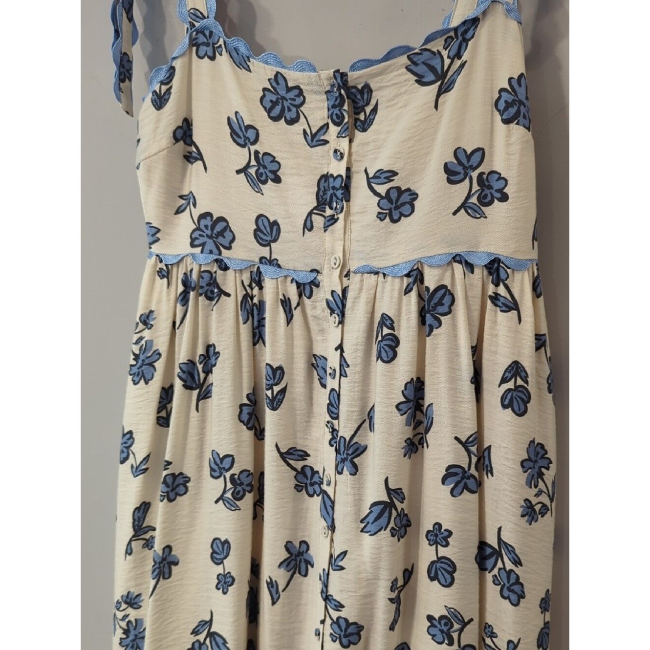 Sofie the Label Fields Of Passion Dress Blue Floral size Medium
