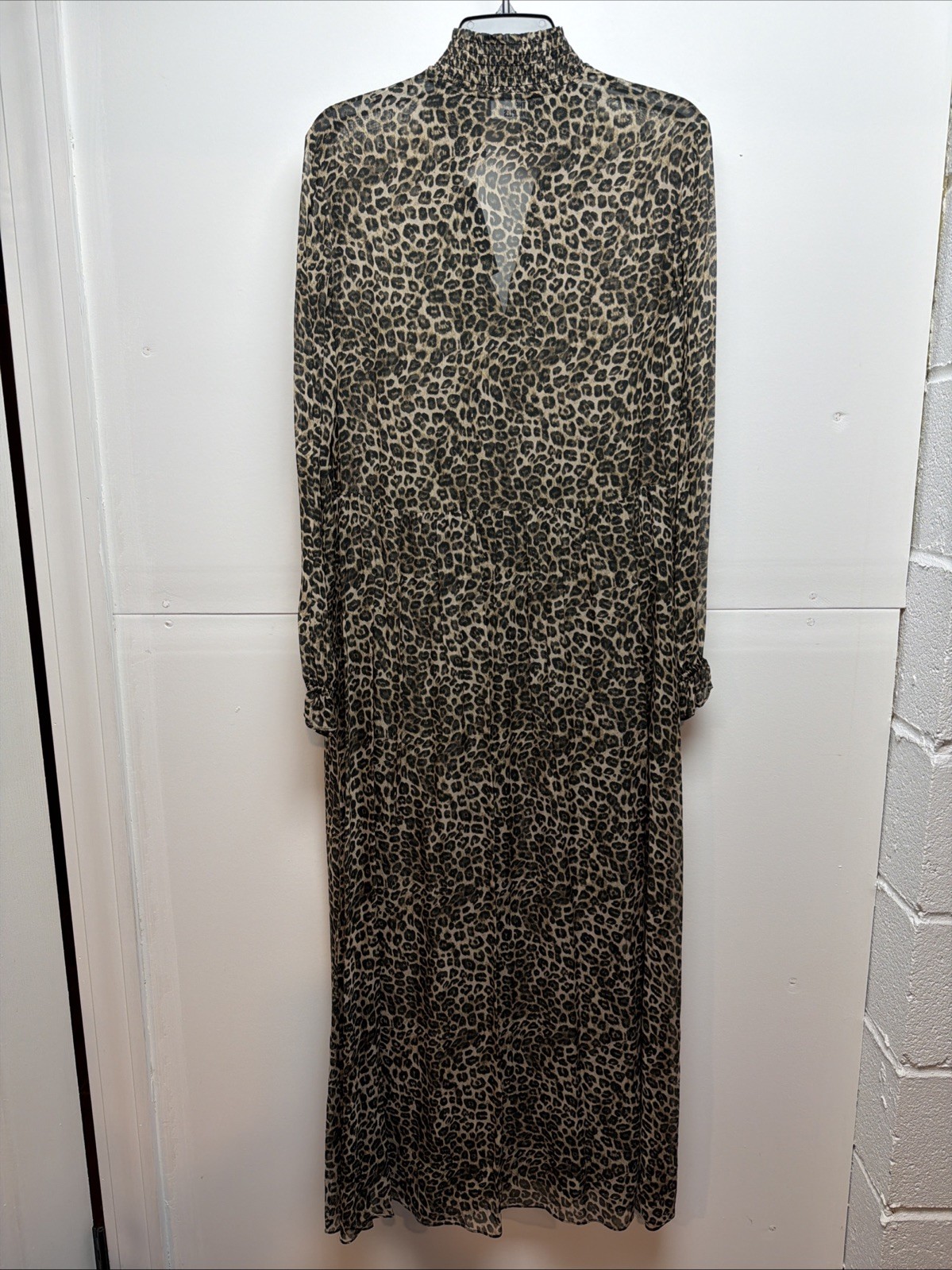 The Kooples Women’s Classic leopard Print Designer Maxi Dress Size 1 Us size S