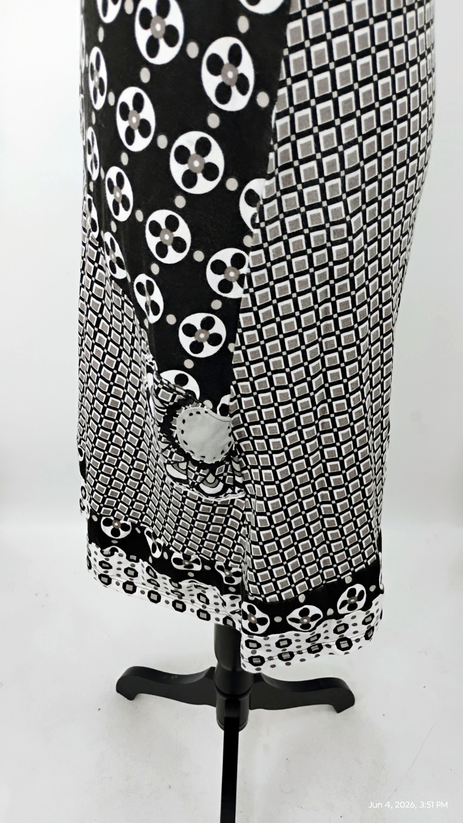 Prana Halter Geo Patchwork Dress Organic Cotton Elastane Smocked Medium