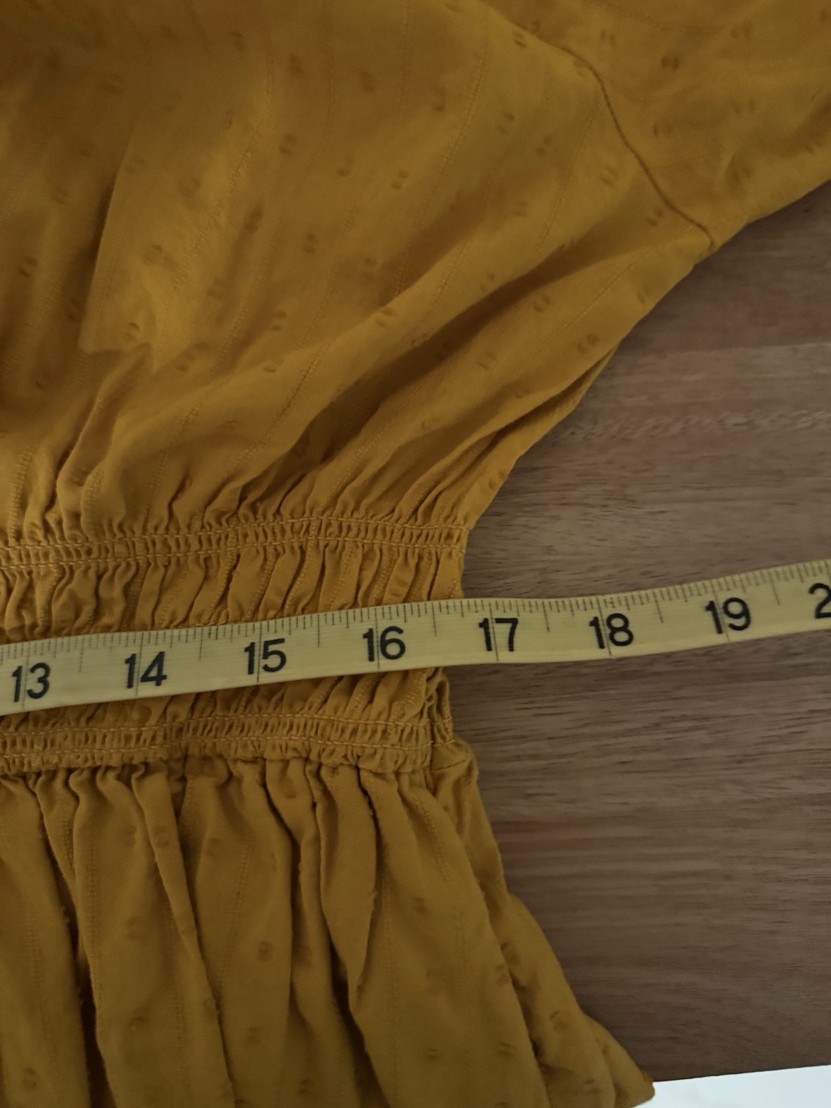 Universal Thread Eyelet Ruffle Midi Dress Mustard Yellow Size XL Cottagecore