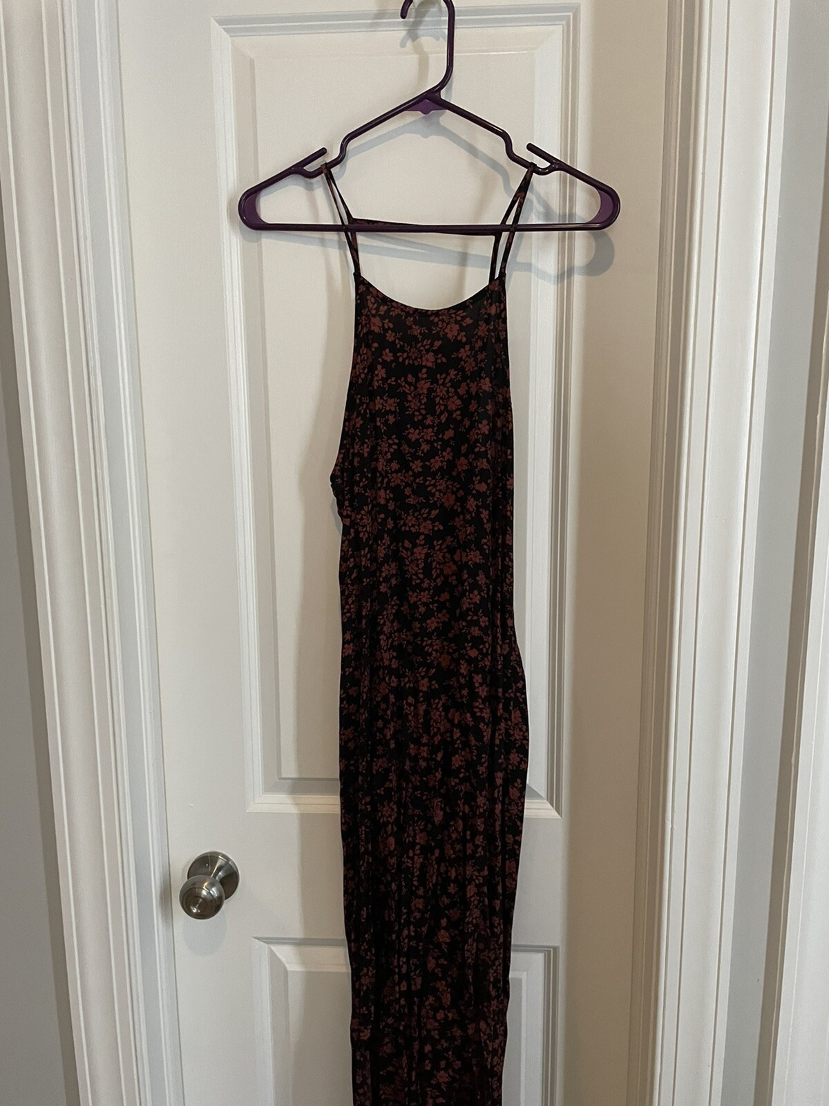 Sadie & Sage Dress Black And Rust Halter