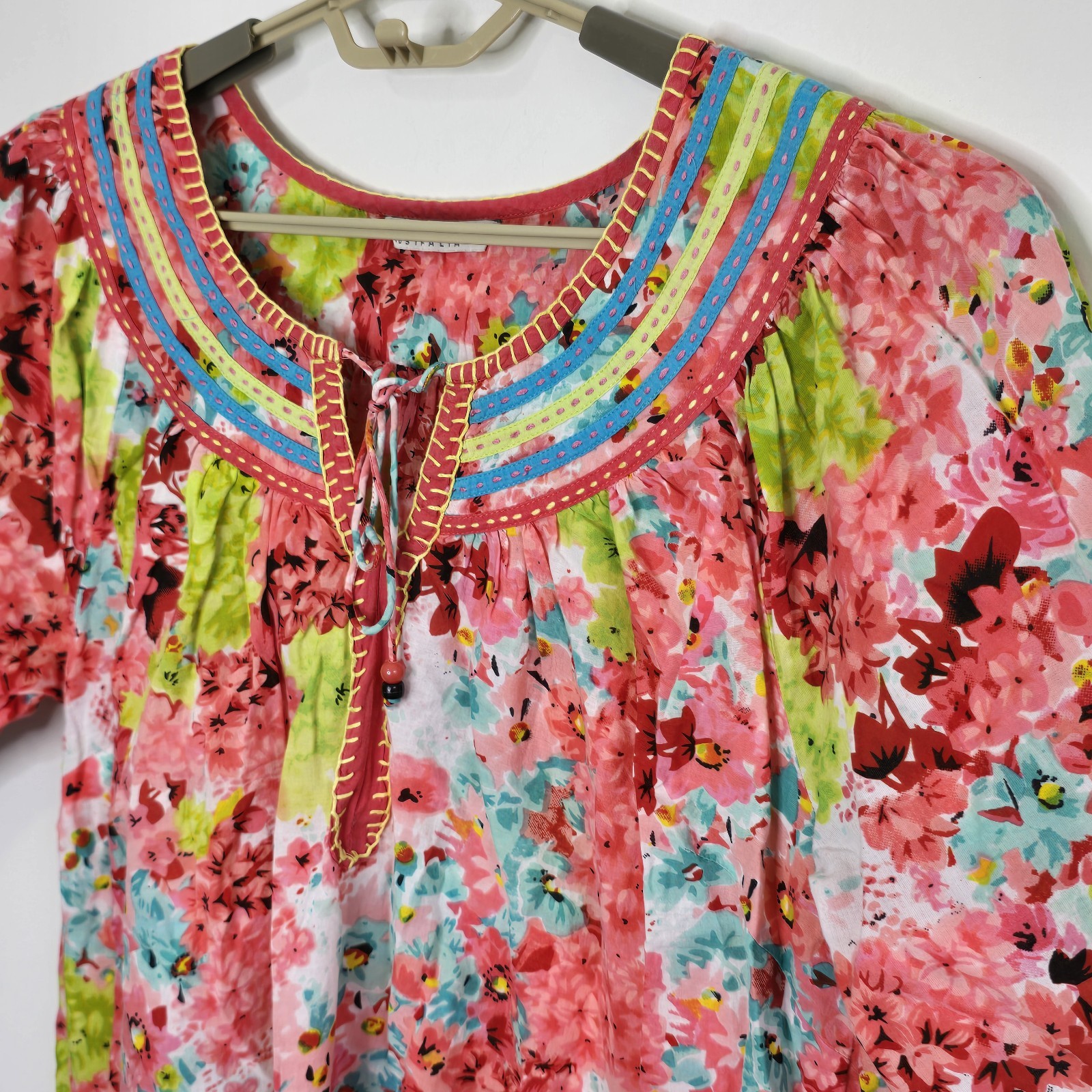 ORIENTIQUE Australia Dress Womens 16 Floral Lightweight Summer Beach