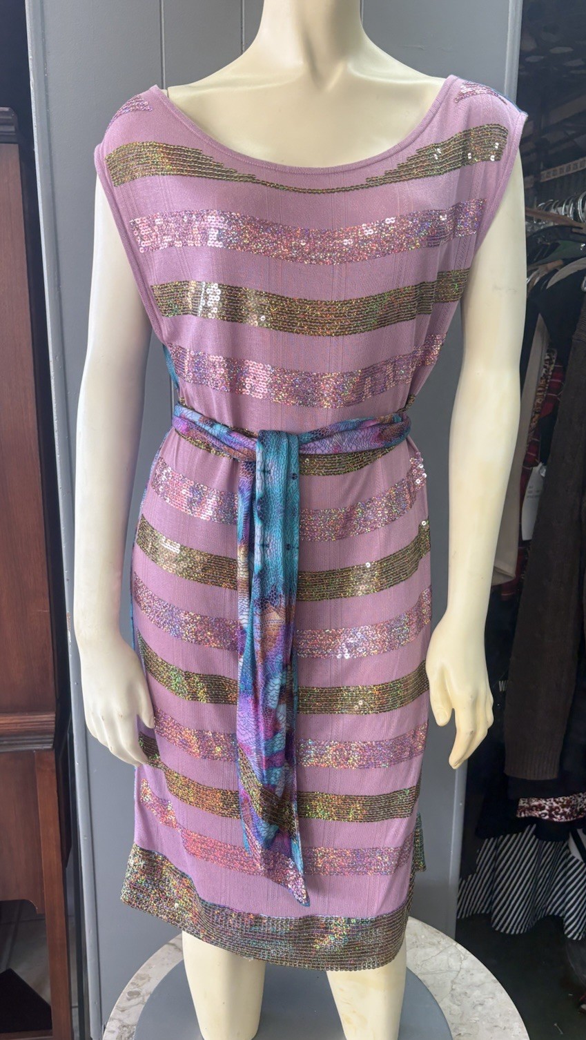 Custo Barcelona Floral Tie Dye Dress Multicolor Print Small (2)