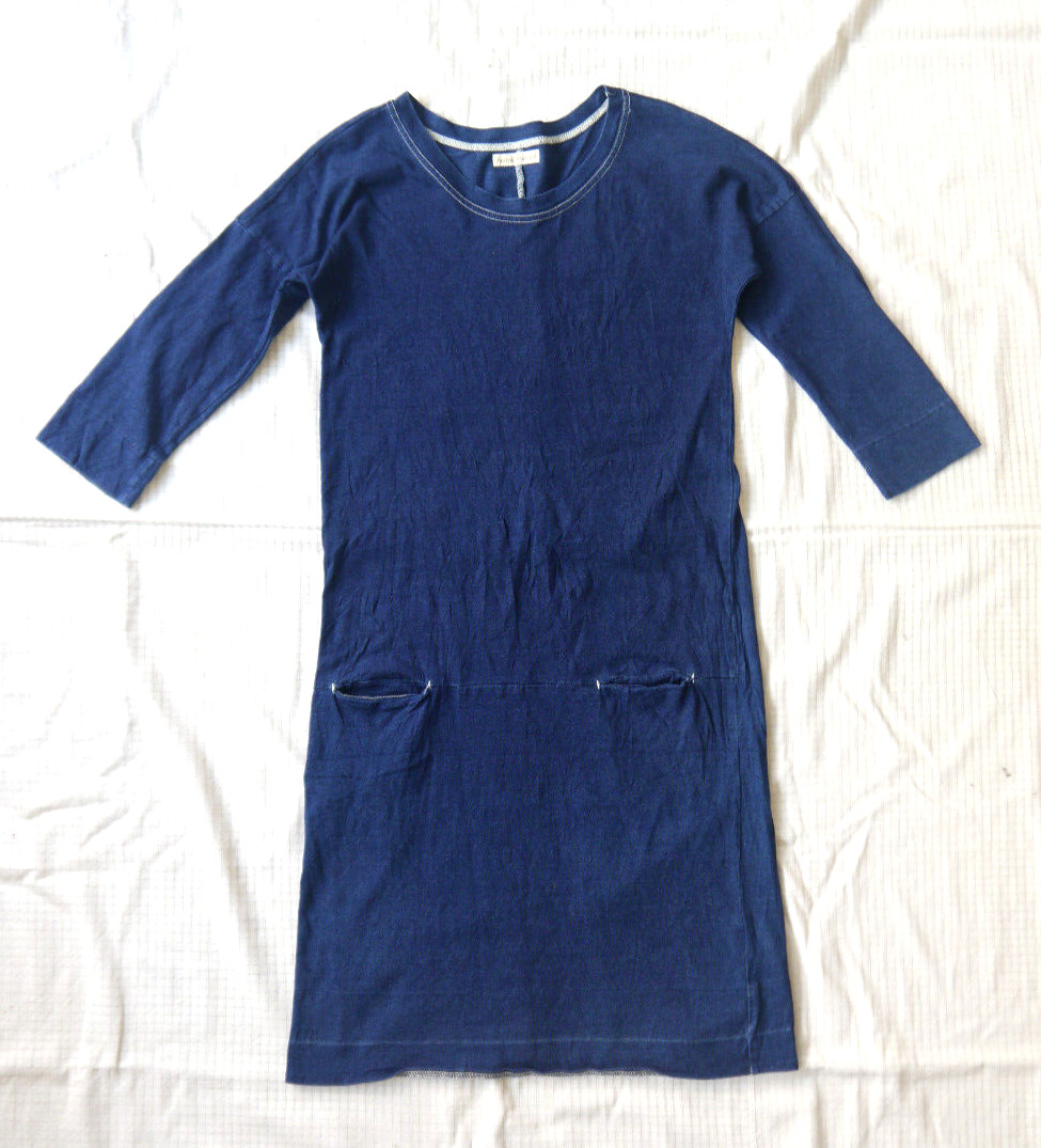 Journal Standard JS Work Indigo Blue 2 Pocket Dress Sz M Japan