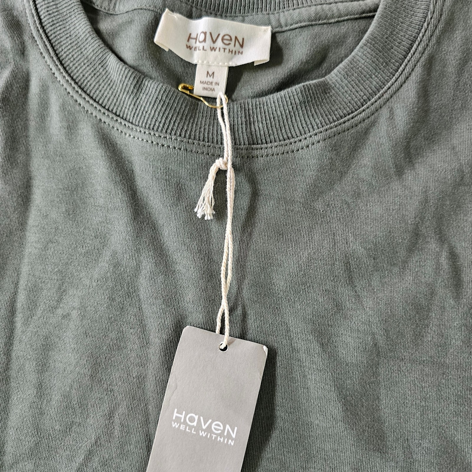 Haven well within Organic Cotton Interlock Trapeze Dress sz M new